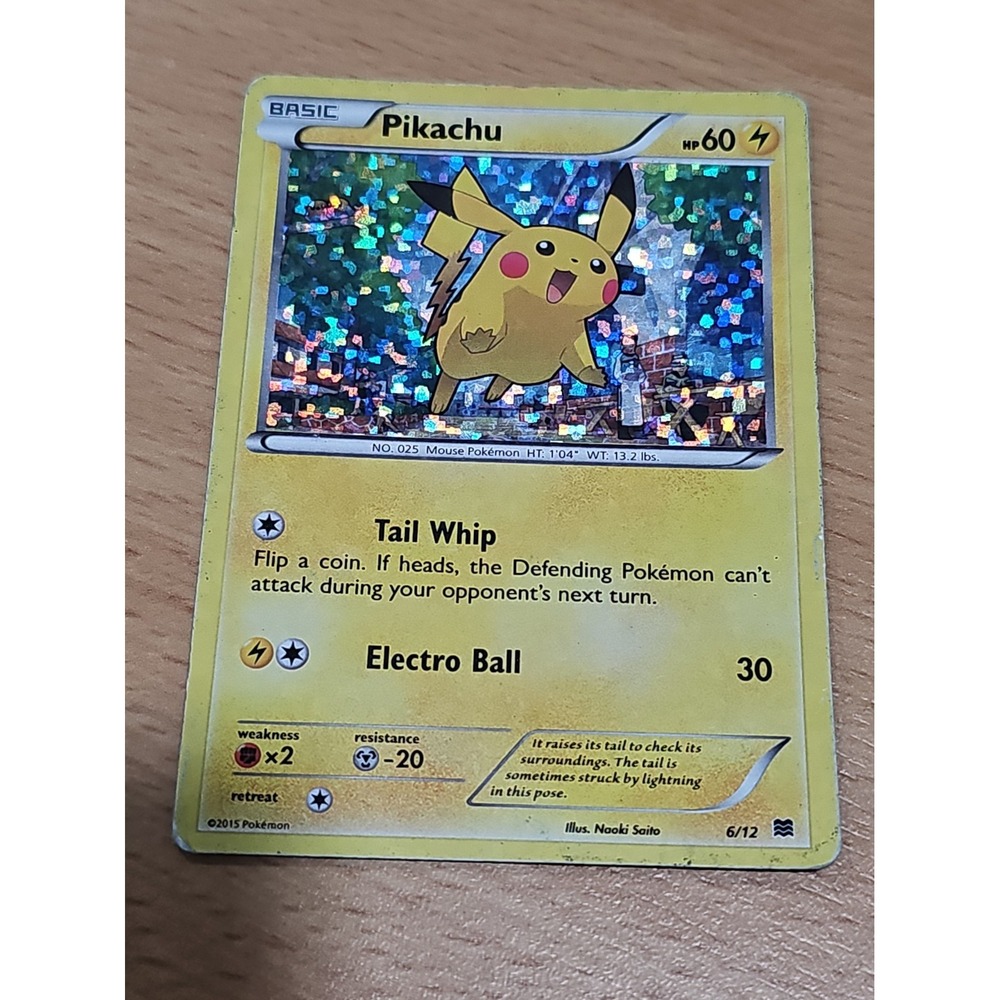 Pokémon TCG Pikachu Basic 6/12 2015 Pokemon Holo Mcdonalds